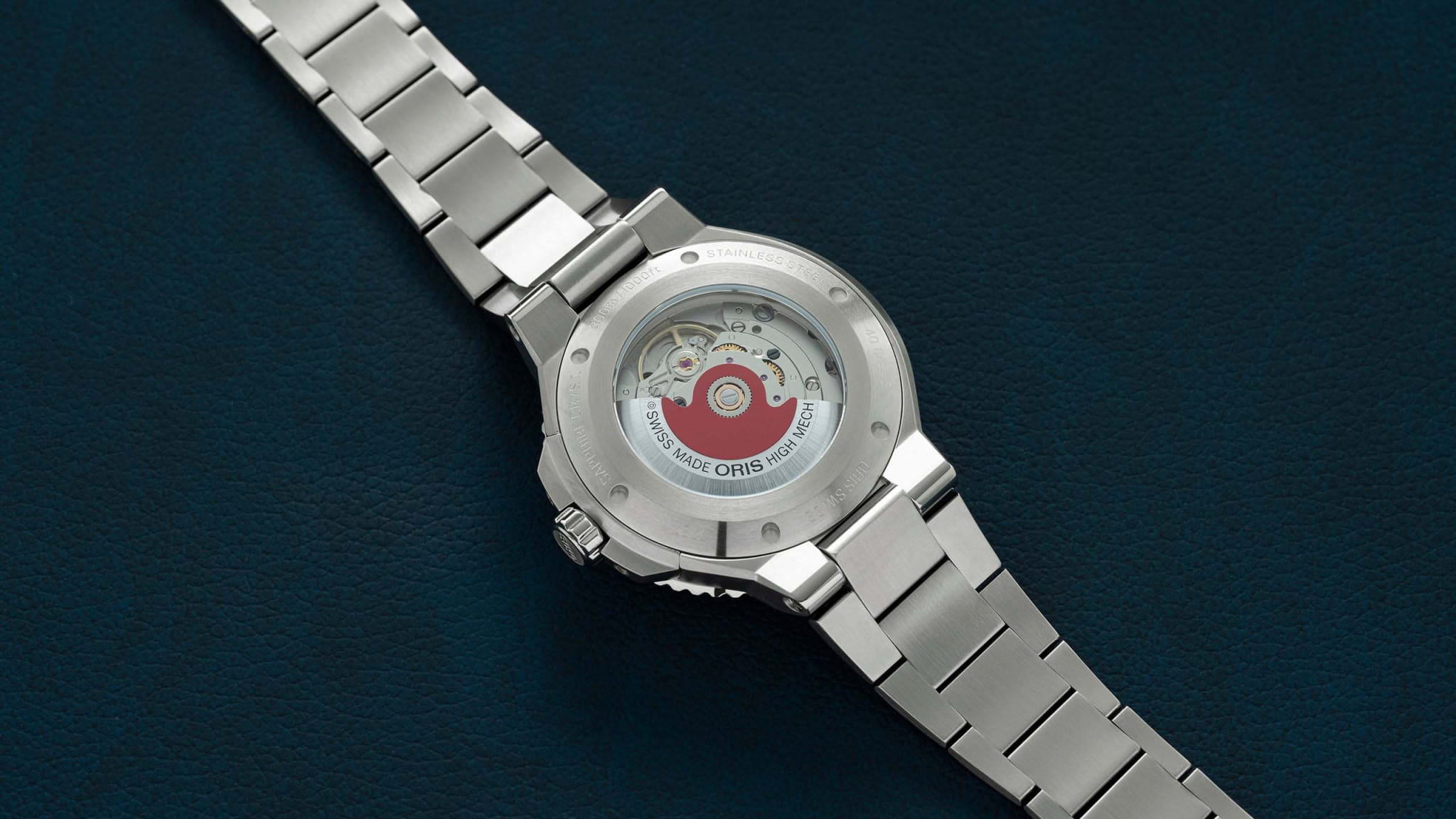 Oris Oris Aquis Date  01 733 7787 4135-07 8 22 04PEB мужские часы синий циферблат на запястье